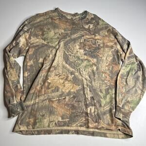 Vintage Realtree camo long sleeve shirt hunting outdoors crewneck size XL